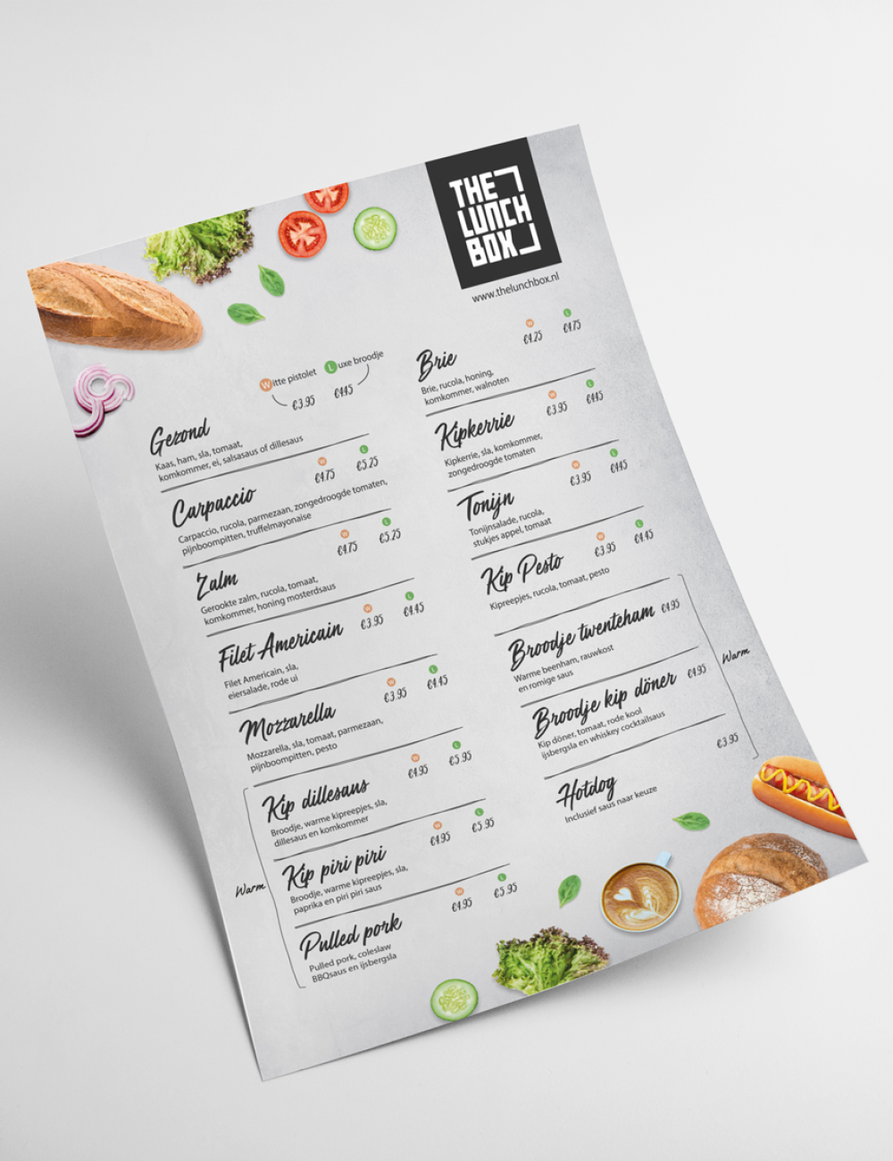 Grafische vormgeving voor The Lunchbox